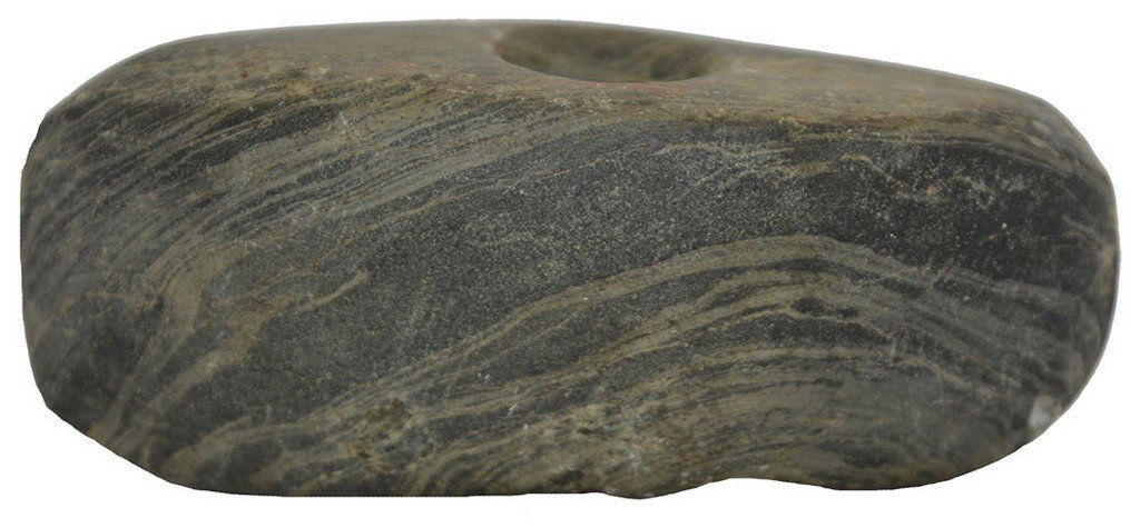 2 13/16" Slate Bannerstone.  IN.  Ex-Lewis McDaniel (1 of 3)