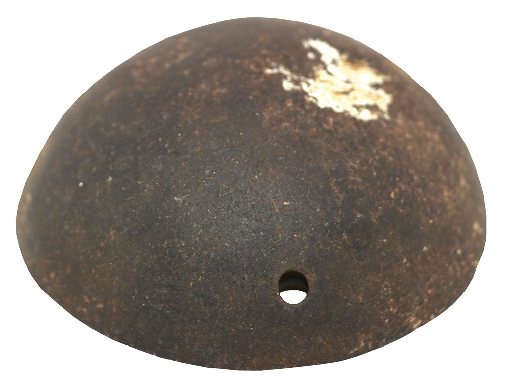 2 1/2" Hardstone Cone.  OH.  2 drilled holes.  Unusual (1 of 3)