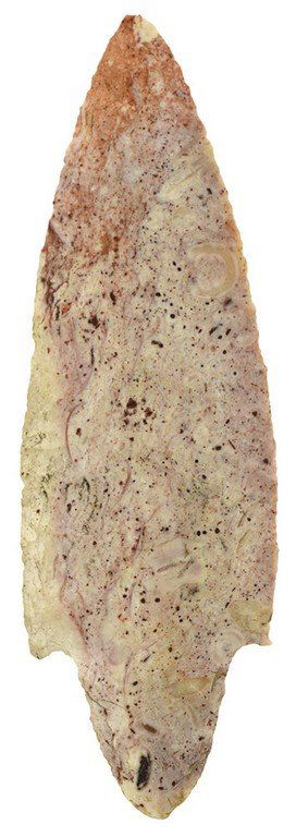 Colorful 4" Waubesa.  IL.  Ex-Frank Morast (980-181). (1 of 3)