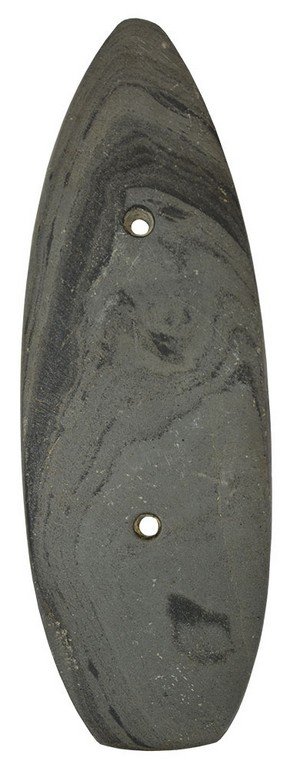 5 1/8" Adena Gorget.  Boone Co, IN.   Davis G8 COA. (1 of 3)