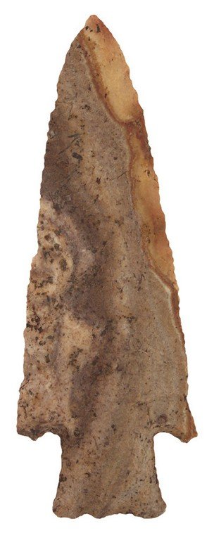 4" Hardin. Morgan Co, MO.   Colorful striped chert. (1 of 6)