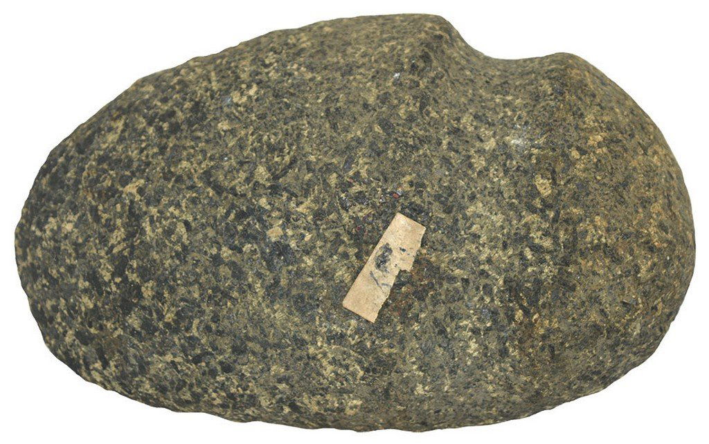 6 3/8" 3/4 Groove Axe.  KY.  Granite.  Small nick to (1 of 2)