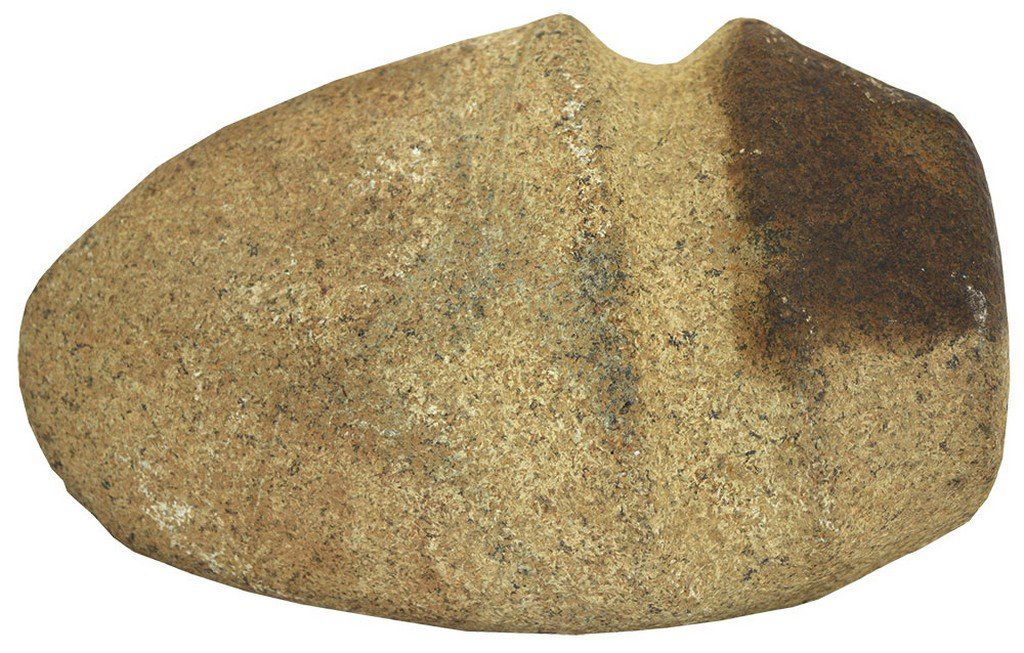 6 9/16" 3/4 Groove Axe. Hancock Co, IN. Well made.: 6 9/16" 3/4 Groove Axe. Hancock Co, IN. Very well made. Use wear to pole. Ex-Lewis McDaniel