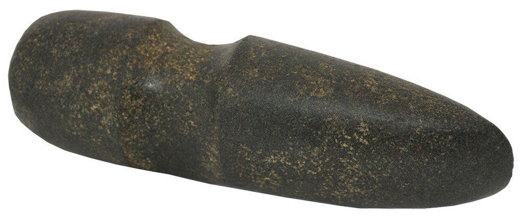 9 1/8" Hohokam Axe.  NM.  Ex-Clem Caldwell.  High (1 of 2)