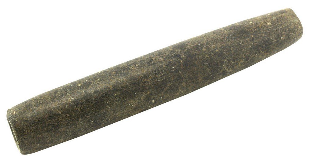 8" Northwest Coast Tube Pipe.  CA.  Polished green (1 of 3)