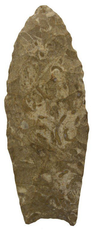 3 9/16" Clovis.  Ft. Payne Chert.  Ex-Dr. Russell Long. (1 of 4)