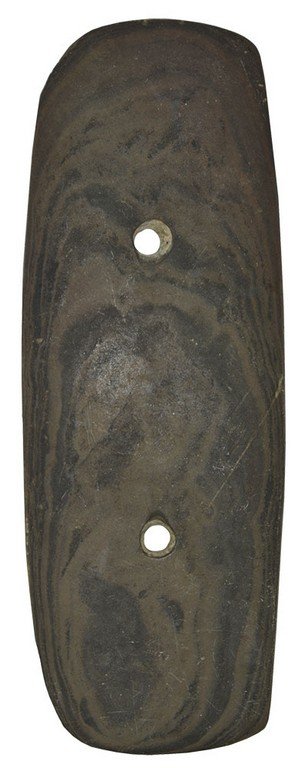 5 5/8" Banded Slate Gorget.  Madison Co, OH. (1 of 3)