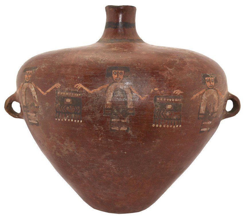 6 1/2" H. Inca Bottle.  Peru (circa 1500 AD).  Artistic (1 of 5)
