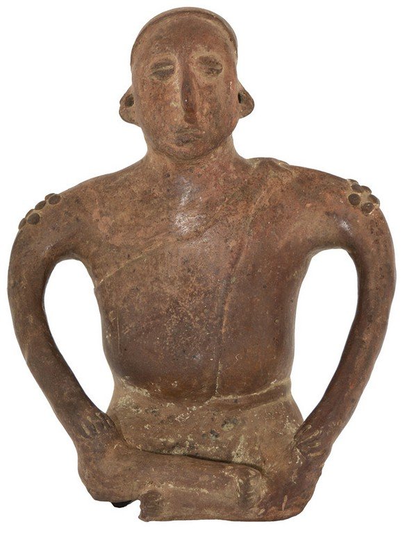 12" H. Human Effigy.  Jalisco.  Mexico.  Large, (1 of 2)