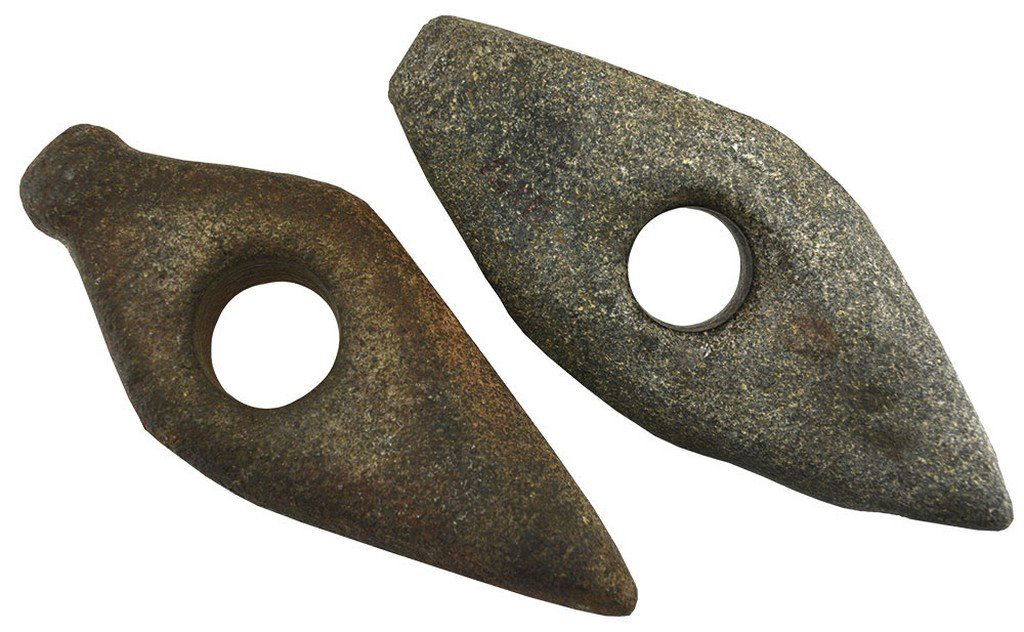 2 Danish Stone Boat Axes (both 5 1/4").  Germany (1 of 4)