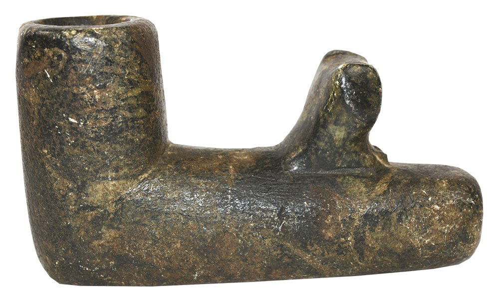 5" Plains Indian Pipe.  Early historic pipe with owl (1 of 3)