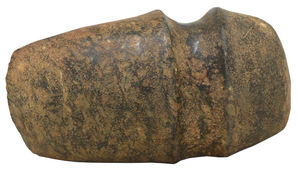 8 3/8" 3/4 Groove Axe.  IL.  Fine old Porphyry Axe. (1 of 2)