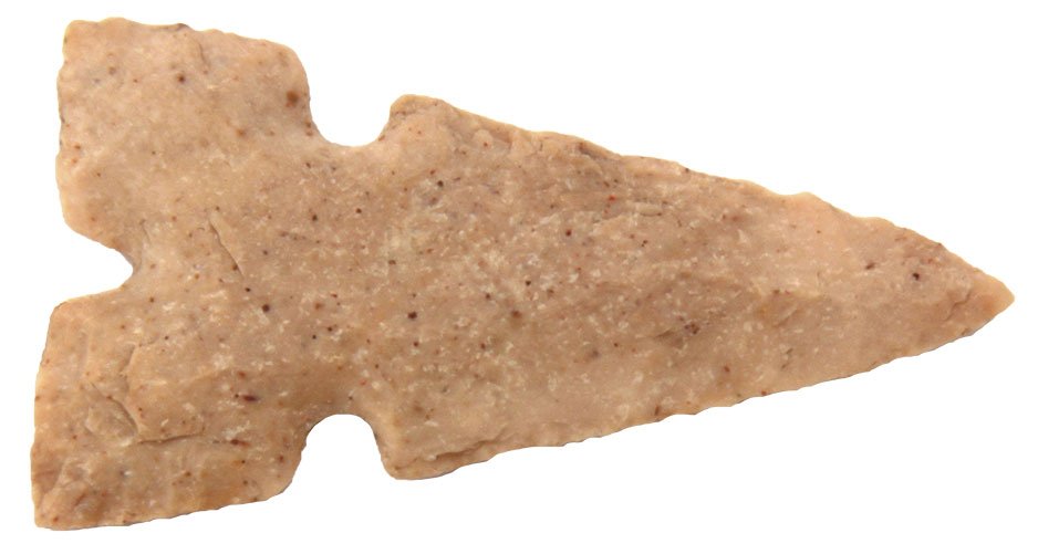 Two 1 1/4" Cahokia Points.  IL.  Very fine examples. (1 of 2)