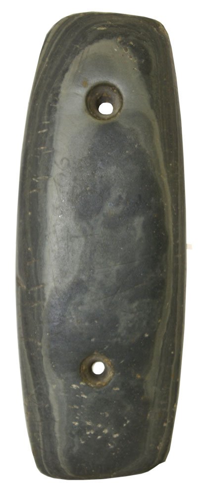 4 7/8" Gorget.  Aurora, IN.  Robust, Hopewell type (1 of 2)