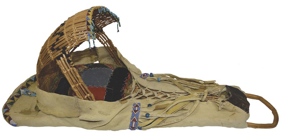 Papoose (Cradle Board).  Shoshone,  Native America. (1 of 5)