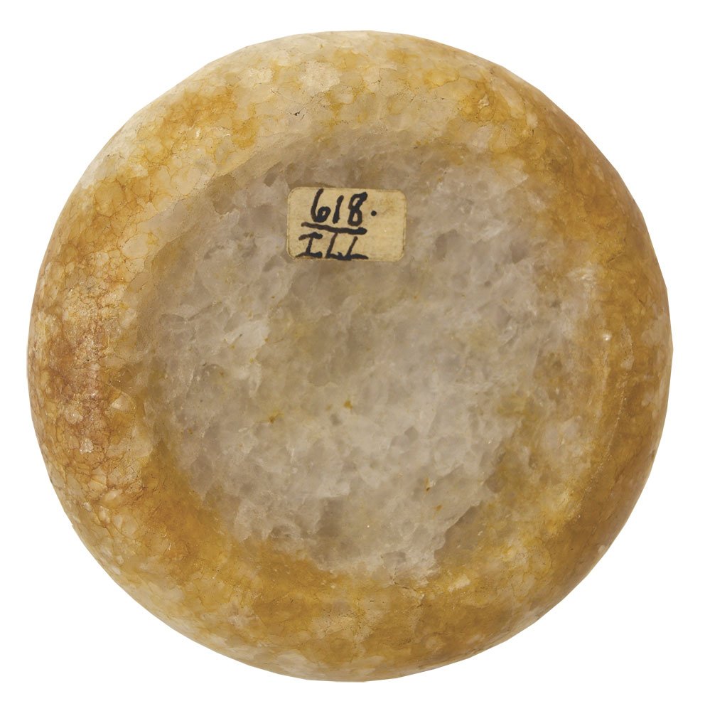 3 1/2" Quartz Double Cupped Discoidal.  Jackson COA (1 of 4)