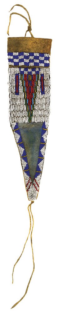 10 1/2" Tail Bag (bag length).  Ute piece dating in the (1 of 4)