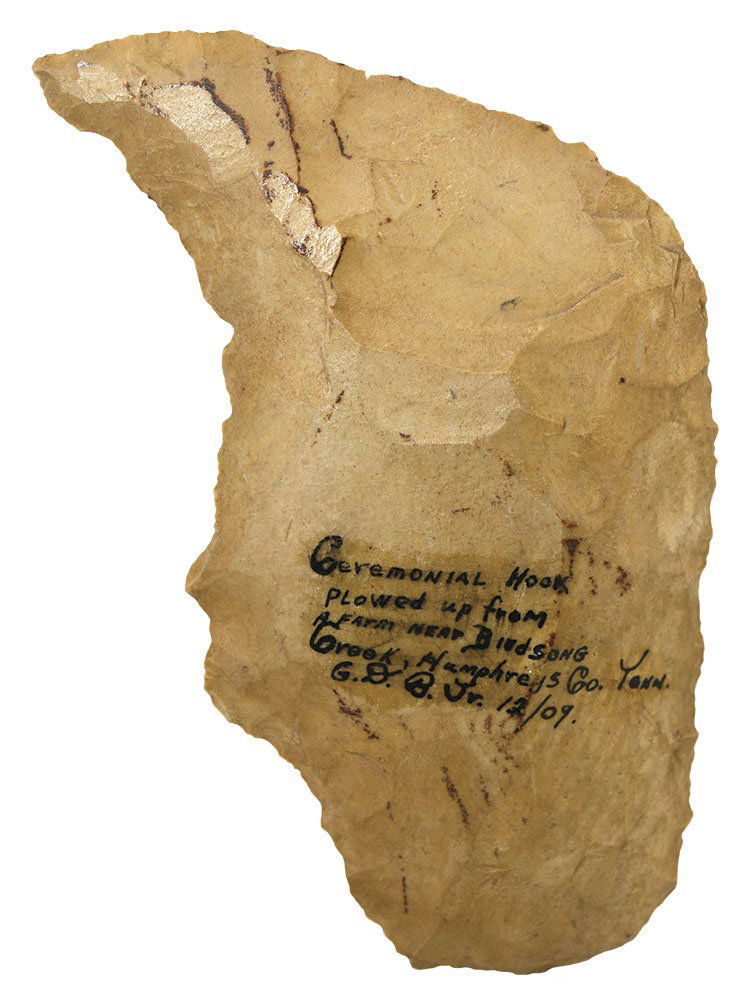 4 3/4" Talon Hook Effigy.  Humphreys Co, TN.  Found in (1 of 3)