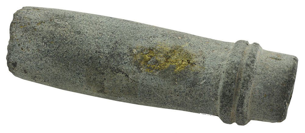 5 11/16" Adena Tube Pipe.  Southern OH.  Light green (1 of 2)