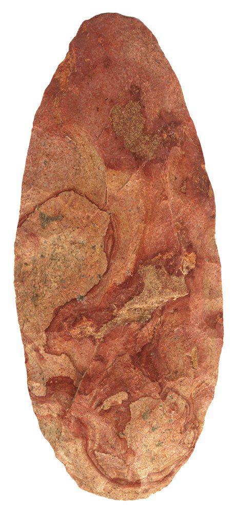 Colorful  8" Spade.  Found in Union Co, IL.  Ex-Bryce (1 of 2)