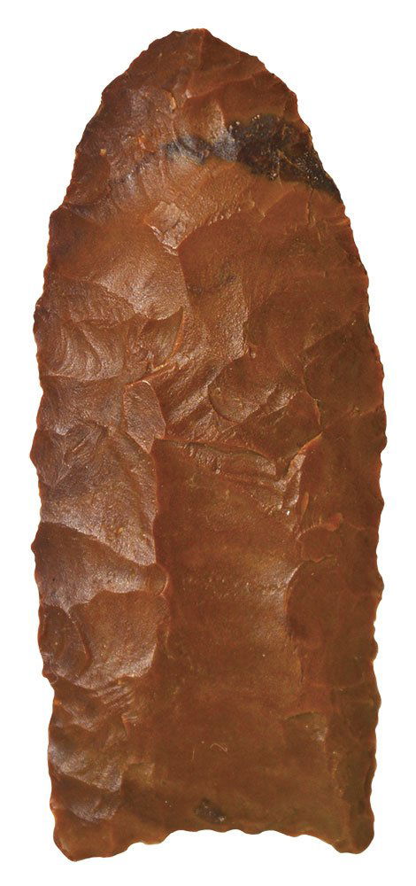 2 1/8" PA Jasper Clovis.  Lehigh Co, PA.  Very thin, (1 of 3)