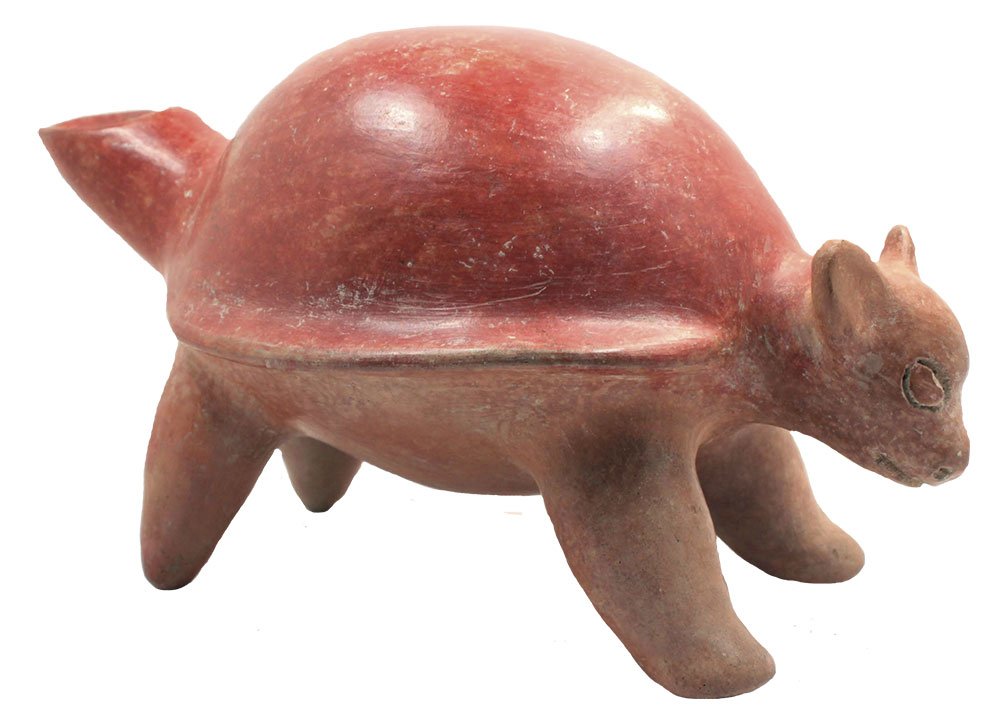 12" Armadillo Effigy Bottle.  Colima. MX.  ~2000 yrs (1 of 5)