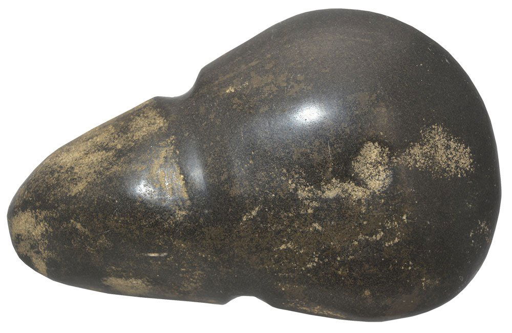 7 3/8" Grooved Club Head.  Greenstone, highly polished. (1 of 2)