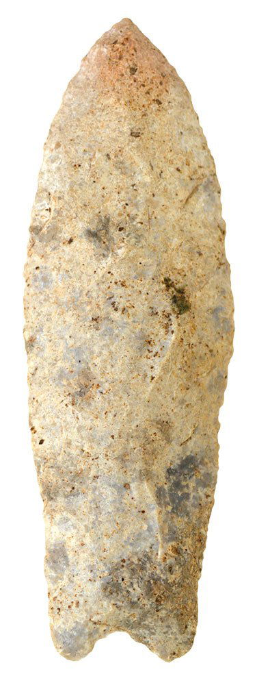 3 5/8" Clovis Variant.  Boone Co, MO.  Boone Chert. (1 of 3)