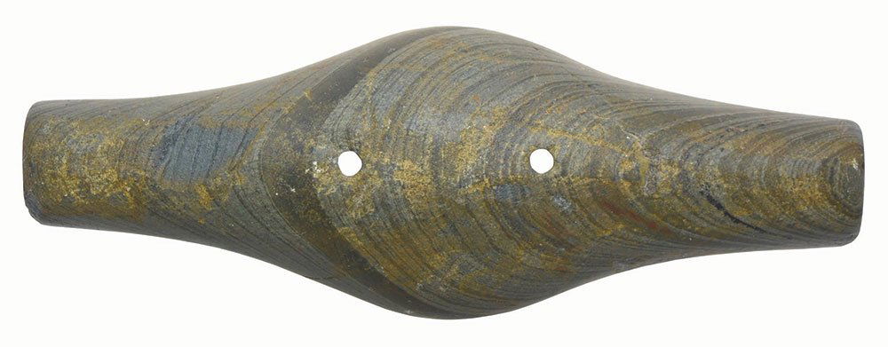 4 15/16" Expanded Center Gorget.  OH.  Davis G9 COA. (1 of 4)