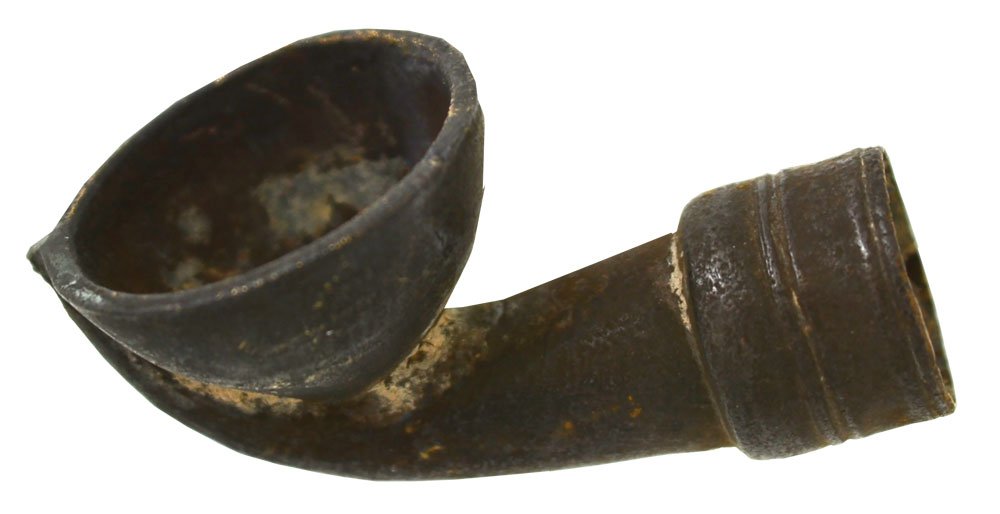 1 3/8" Historic Brass Pipe.  Iroquois.  Upper Great (1 of 3)