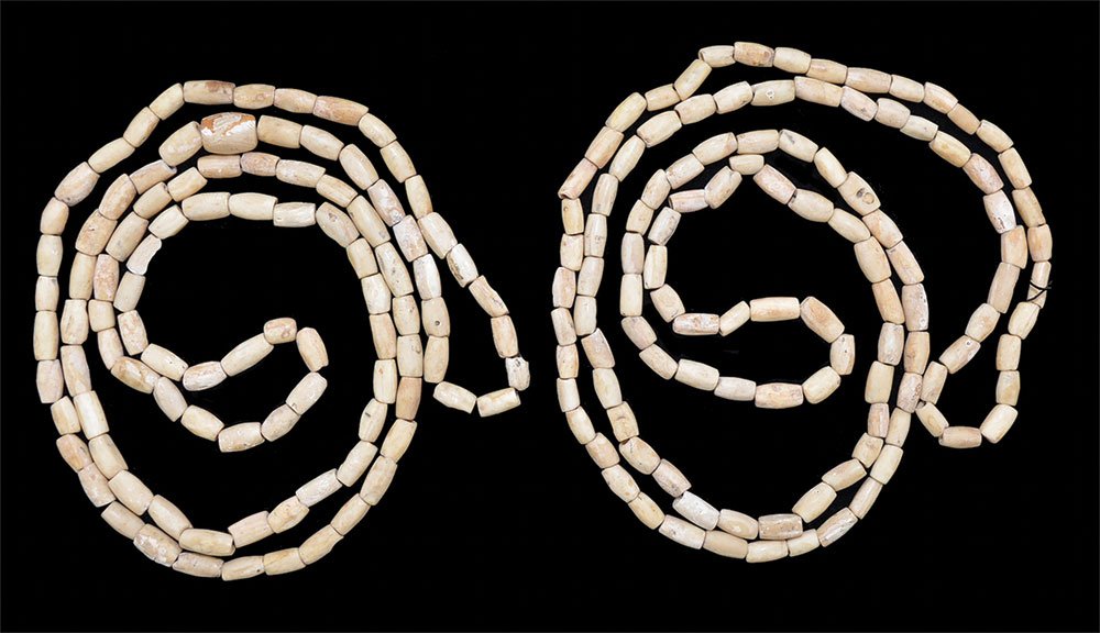 2 Polished Bead Necklaces.  Spiro Mound.  LeFlore Co, (1 of 2)