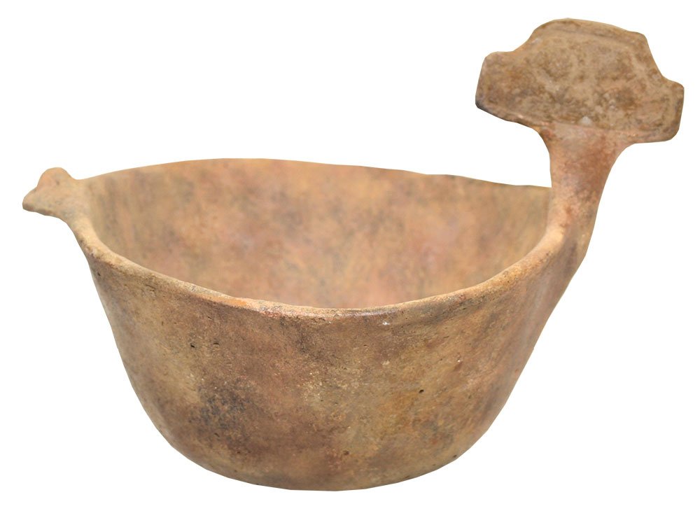 7" D. Mississippian Duck Effigy Bowl.  IL.  Partain COA (1 of 6)