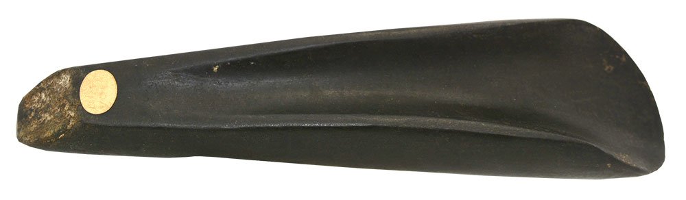 6 7/8" Hardstone Gouge.  Maine.  Davis G10+ COA.  An (1 of 4)