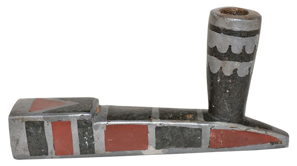 33 5/8" (overall) Ojibwa Chief's Twisted Pipe Stem and (1 of 8)