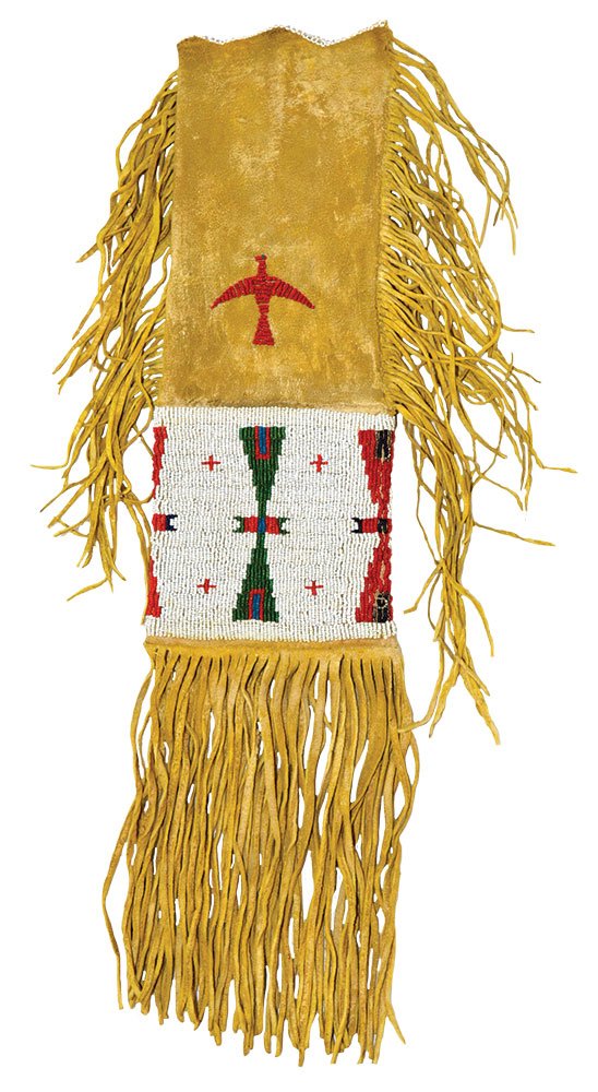20" (with fringe) Sioux  Beaded Pipe Bag.   Early (1 of 4)