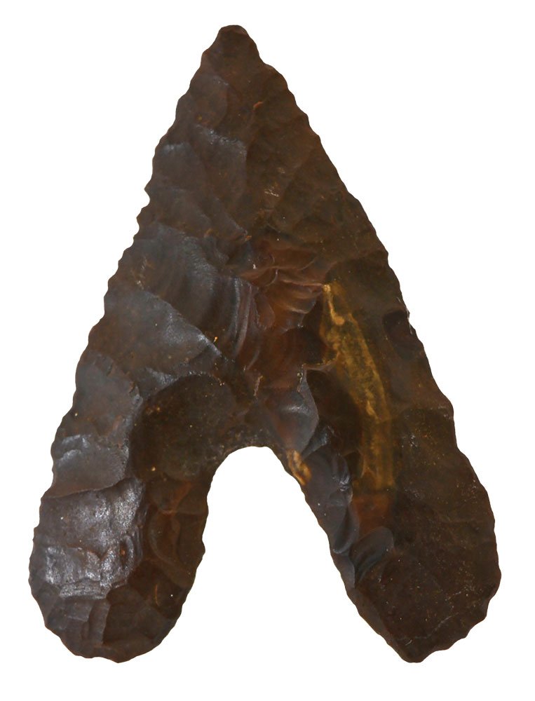 Three rare Egyptian Fayum Points. 1 3/4"-2 1/8".: Three rare Egyptian Fayum Points. 1 3/4"-2 1/8". Excellent condition, large examples. Ex-Bryce Hathcock