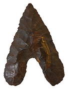 Three rare Egyptian Fayum Points. 1 3/4"-2 1/8".: Three rare Egyptian Fayum Points. 1 3/4"-2 1/8". Excellent condition, large examples. Ex-Bryce Hathcock