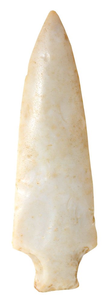 3 1/8" Polished Point.  IL. Kaolin.  Old Tully, Curtiss (1 of 3)