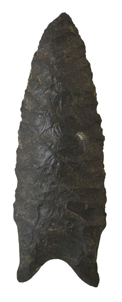 3 7/16" Dalton.  Independence Co, AR.  Perino COA.  Jet (1 of 3)