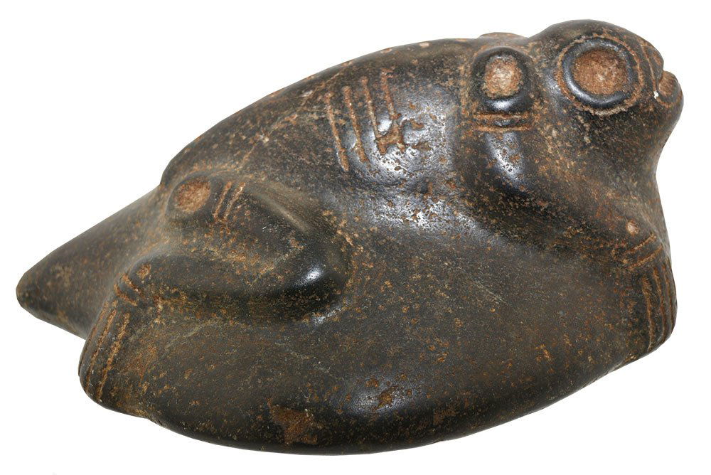 7" Taino Stone Frog Effigy.  Hispaniola.  Circa 1500 (1 of 5)