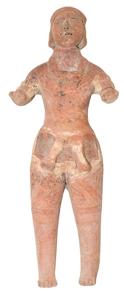 7 7/8" H. Terra Cotta Figure.  Colima.  MX.  500 BC to (1 of 2)