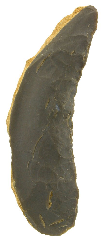 3 1/2" Uniface Crescent Knife.  KY.  Davis G9 COA. (1 of 3)