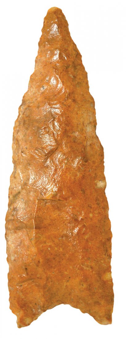 3 5/8" Redstone.  TN.  Davis G7+ COA.  Classic shape, (1 of 3)