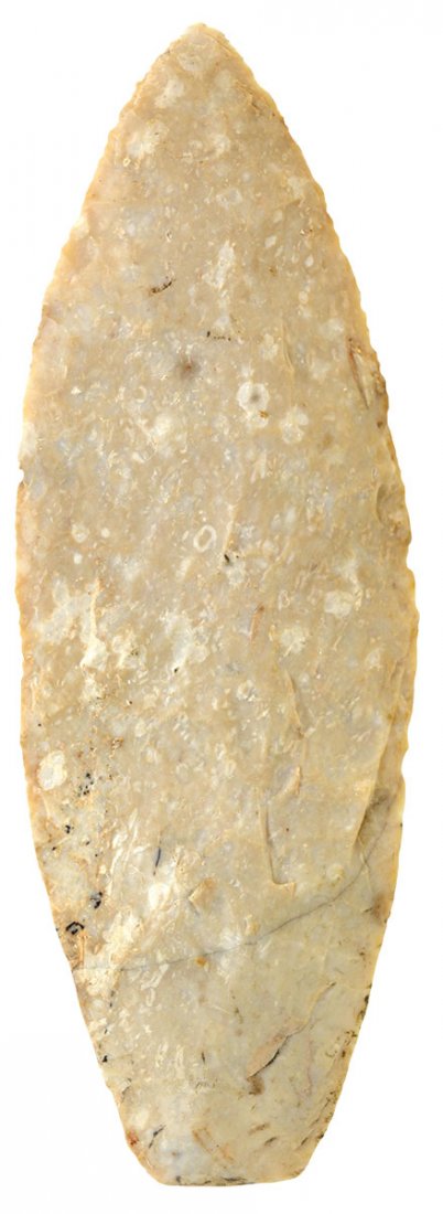 3 7/8" Agate Basin.  Peoria Co, IL.  Thin, very well (1 of 3)