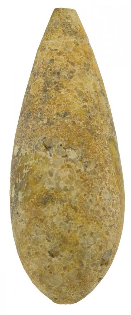 3" Hardstone Grooved Plummet.  Trigg Co, KY.  Nice (1 of 3)