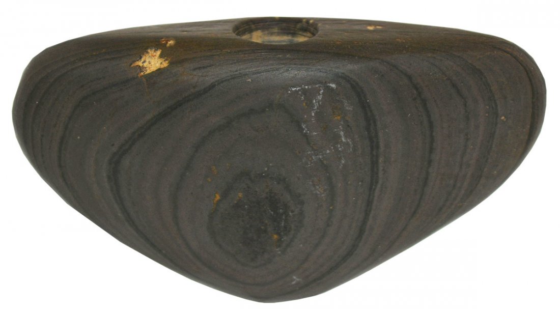 3 3/4" Winged Bannerstone.  Jay Co, IN.  Red Banded (1 of 3)