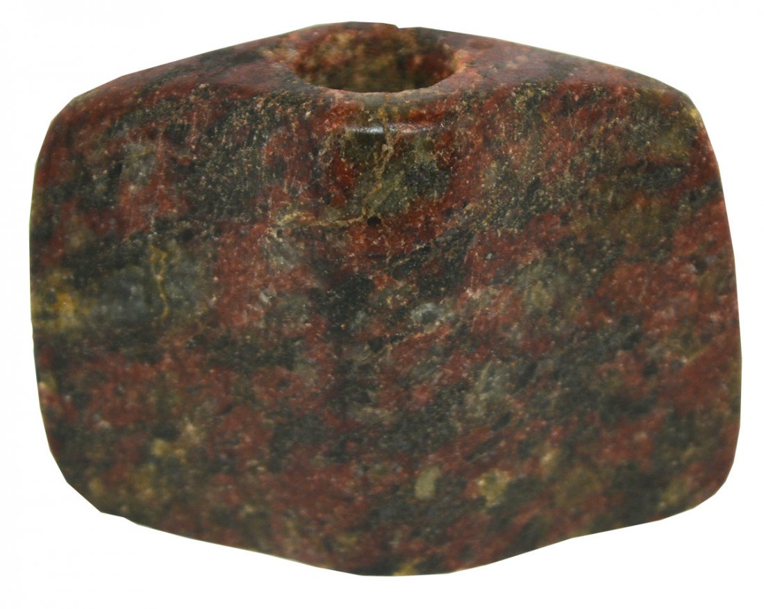 2 1/4" Winged Bannerstone.  IL.  Red & black (1 of 3)