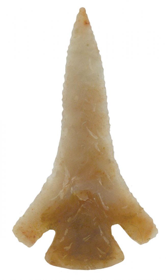 1 7/8" Agee.  Found by Glen Kizzia at the Kidd Site (1 of 4)