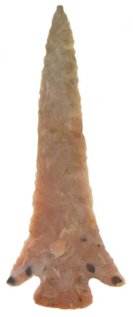 2 1/8" Agee.  Found by Glen Kizzia at the Kidd Site (1 of 4)