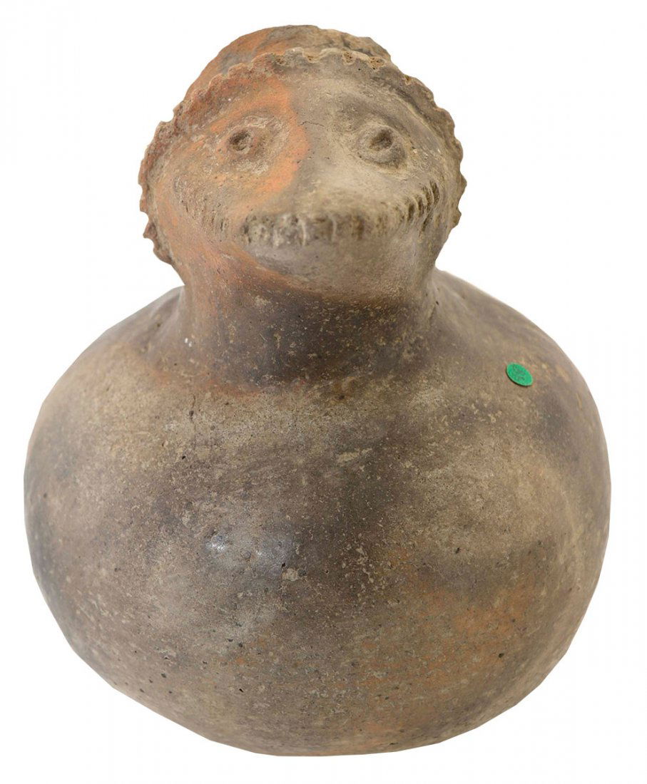 6" H. Hooded Possum Effigy Bottle.  Pemiscot Co, MO (1 of 7)